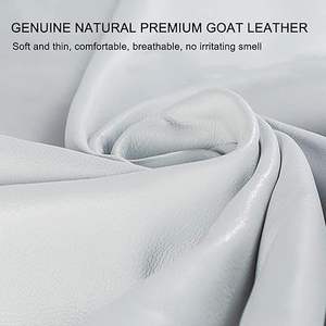 Guantes de piel de cabra genuina Guantes de moda sin forro con características antiestáticas de resistencia al calor de uso general - Product Image 5