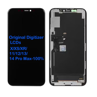 Écran LCD Incell de remplacement JK ZY RJ avec numériseur tactile et châssis d'origine pour X/XS/XR/11/12/13/14 Pro Max - 100 % testé, garantie 1 an