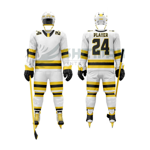 Dernière arrivée uniforme de hockey sur glace de bonne qualité personnalisé nom de l'équipe ensemble en polyester pour adultes à bas prix à vendre - Product Image 1