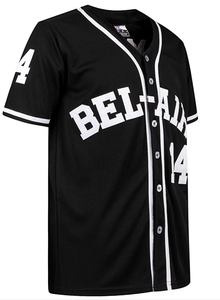 2023 nouveauté conception personnalisée sublimé noir maillot de Baseball adultes respirant personnalisé maille à manches courtes vêtements de sport pas cher - Product Image 4