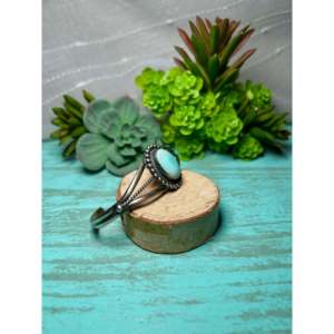 Navajo Handmade New Lander & Sterling <b>Silver</b> Fashion <b>Cuff</b> <b>Bracelet</b> - Product Image 2