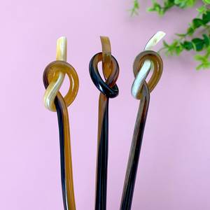 100% épingle à cheveux en corne de boeuf sculptée à la main naturelle dans des couleurs naturelles décor de mariage de Style européen et accessoires cadeaux - Product Image 4