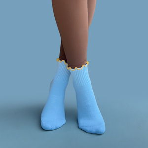 Nouvelles chaussettes décontractées en gros, noires, blanches et multicolores, saison d'automne, logo personnalisé sur le revers, chaussettes courtes pour hommes et femmes - Product Image 5