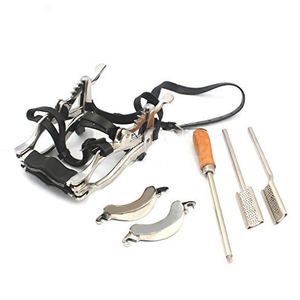 ชุดเครื่องมือสัตวแพทย์มืออาชีพเครื่องมือทันตกรรม Equulum Horse Pag ปากพร้อมแผ่นหนังแท้6แผ่นได้รับการรับรองจาก CE ISO - Product Image 3