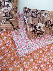 Couverture indienne Jaipuri Razai, couverture simple, reine, king, imprimée en blocs, réversible - Product Image 4