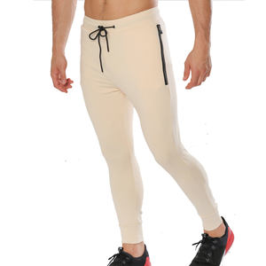 Joggers de haute qualité pour hommes pantalon de jogging de sport décontracté personnalisé pantalon de survêtement en polyester et coton avec poches zippées - Product Image 1