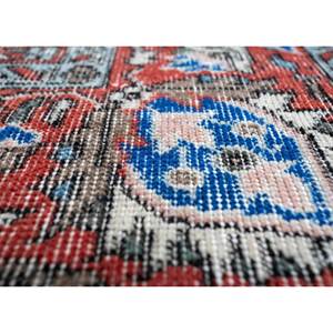 Alfombra de Lana Azul Vintage Hecha a Mano, Estilo Boho, con Medallón Abstracto y Patrón Rectangular para Entrada, Pasillo, Hogar -Pae-2370 - Product Image 3