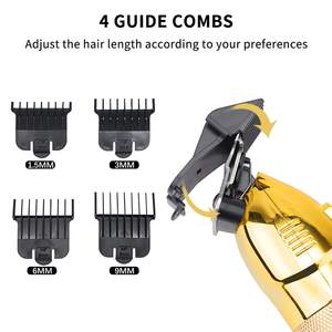 Máquina de Cortar Cabello Recargable con Pantalla LED, Recortadora y Afeitadora de Barba Ajustable para Hombre con Fuente de Alimentación por Cable/Batería - Product Image 5