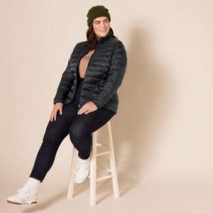 Ventes en gros de parkas d'hiver décontractées pour femmes, longues, en tricot, rembourrées de polyester, imperméables, avec capuche, vestes matelassées personnalisées, respirantes, avec logo - Product Image 3