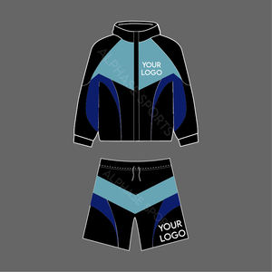 Costume coupe-vent respirant en nylon imprimé personnalisé pour hommes vente en gros 2026 ensembles courts Streetwear à fermeture éclair complète pour l'hiver - Product Image 3