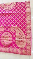 Prix de gros Banarasi Jackard Art soie tissu fait à la main Banarasi tissage Art soie Dupatta foulards indien Jaipuri lourd Dupatta
