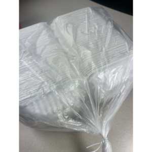 ProTakeOut [5 X 4.5] <b>White</b> 1-Comp 250 Pack Center <b>Slide</b> Lock Hinged Take-Out Containers Durable & Eco Friendly MFPP - Product Image 6