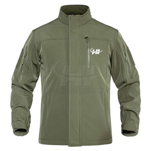 Chaqueta Soft Shell de Alta Calidad para Hombre, Resistente al Agua y al Viento, Transpirable, Ecológica, con Cuello Alto y Logotipo Frontal, Servicio Personalizado OEM - Product Image 2