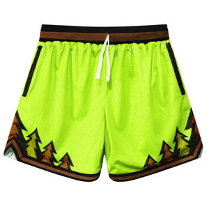 Pantalones cortos de baloncesto de malla transpirable con estampado personalizado con bolsillos para ropa deportiva - Product Image 6