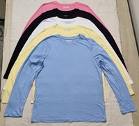 T-shirt décontracté à manches longues pour femmes, 100% coton respirant et écologique, de haute qualité, vente en gros, fabricant du Bangladesh
