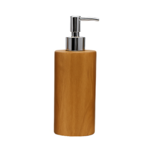 ARTERRA Distributeur de savon liquide rechargeable en teck massif écologique de luxe, fabriqué à la main, avec un design moderne pour la salle de bain - Product Image 5