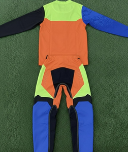 Kit de motocross personnalisé avec design par sublimation pour la course tout-terrain, pantalon et maillot unisexe respirant et coupe-vent, équipement MX - Product Image 2