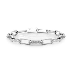 Bracelet Tennis Trombone Diamant Coupe Ronde Pour Femme - Product Image 1