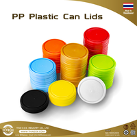 Couvercles en plastique PE vert clair de qualité alimentaire Série 307 (307-PE-LGR) Certifiés ISO 9001 HACCP THAI E.O.E. Échantillon gratuit en gros