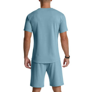 2025 nuevo estilo 100% algodón francés Terry chándales ropa de calle de secado rápido 2 uds chándales para hombres chándal de hip-hop de gran tamaño - Product Image 6