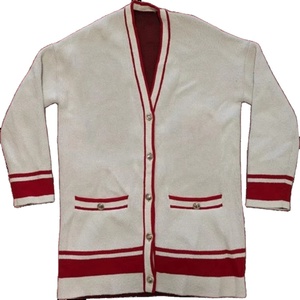 Customized Sorority Knit Varsity <b>Cardigan</b> <b>Sweater</b> Winter Embroidery Solid Pattern Unisex - Product Image 1