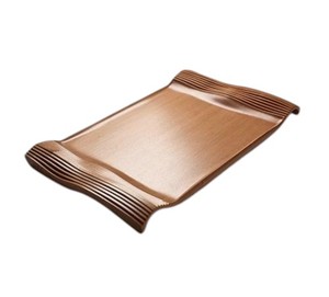 Plateau de service sculpté en bois le plus vendu avec poignées pour les mariages à la maison et les ustensiles de cuisine Plateau et assiette de service faits à la main les plus populaires - Product Image 5