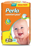 Popok Bayi PERLA No.5 Sekali Pakai, Permukaan Kering, Anti Bocor, Desain Cetak, Sampel Gratis, 28-45 Lbs