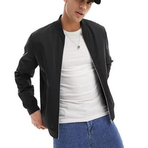 เสื้อแจ็กเก็ตบอมเบอร์สำหรับผู้ชายเสื้อกีฬาผ้าโพลีเอสเตอร์ระบายอากาศขนาดพลัสไซส์กันน้ำ - Product Image 4