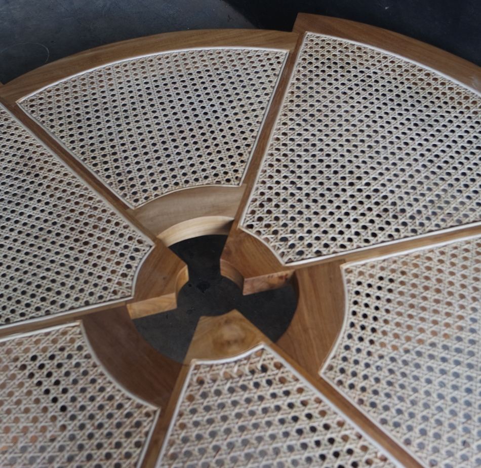 De madera de teca Natural