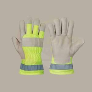 ถุงมือกีฬาแข่งรถสำหรับงานหนักแบบพรีเมี่ยมแถบสะท้อนแสงสำหรับผู้ขับขี่แถบกันลื่นทนทานต่อการตัด - Product Image 6