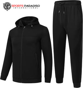 ชุดวอร์ม2ชิ้นสำหรับนักกีฬาของผู้ชายเสื้อวอร์มแบบซิปเต็มตัวสำหรับวิ่งจ๊อกกิ้งและวิ่งกีฬาลำลอง & ระบายอากาศ - Product Image 2