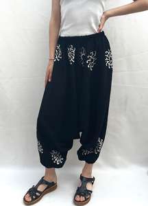 Pantalones Harem Bohemios de Viscosa al por Mayor para Mujer, Estampado Étnico, Ajuste Regular, Pantalones de Yoga, Casuales, de Pierna Ancha, Holgados, Elásticos, para Verano - Product Image 3