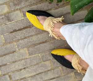 Sandales Sahara avec franges en raphia faites main - Product Image 4