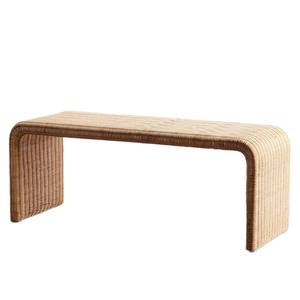 Ensemble de tables basses en rotin minimalisme Table Boho en rotin naturel pour meubles de salon - Product Image 2