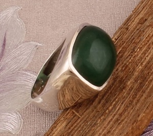 Anillo de boda de compromiso Vintage de Plata de Ley 925 cojín hecho a mano joyería de piedra Druzy regalo de estilo bohemio Unisex - Product Image 1