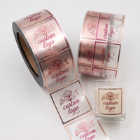 Étiquettes de bougies transparentes de qualité supérieure avec logo personnalisé, impression sur mesure, autocollants en feuille d'or pour l'emballage des pots de bougies en verre