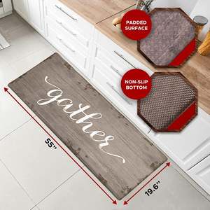 Tappeto Antifatica da Cucina Oversize 20x55 in PVC e PU Intrecciato con Motivo Originale per Stare in Piedi - Product Image 3