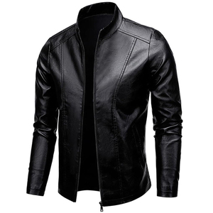 Veste en cuir de motard pour homme, saison d'hiver, course, haute qualité, respirante, noire, veste en cuir de moto pour homme - Product Image 2