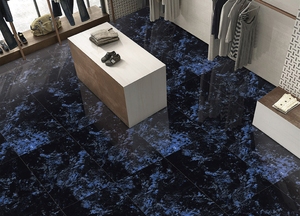 Carreaux en porcelaine haute brillance 600x1200mm VOLGA BLUE - Product Image 3