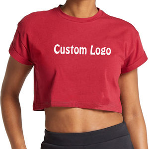 T-shirts courts pour femmes, d'été, à manches courtes, design de haute qualité, décontracté, écologique, col rond, séchage rapide, respirant, vente en gros - Product Image 1