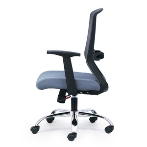 HOM1009-02 Ergonomic Swivel Office <b>Chair</b> Adjustable Headrest Minimalist Lift Design Mesh <b>Back</b>-Foam Fabric for Home Office Use - Product Image 2