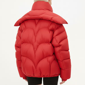 High Quality Hip Hop Style Streetwear Oversized Cotton Padded Bubble <b>Jacket</b> For <b>Women</b> Custom Printed Logo <b>Lightweight</b> <b>Jacket</b> - Product Image 6