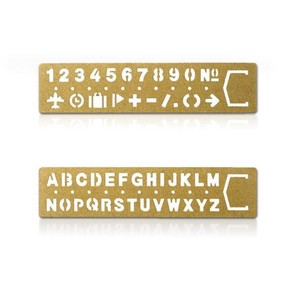 Для винтажной латунной многофункциональной линейки для рисования (цифровой граффити)