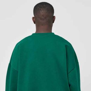 Pull de haute qualité personnalisé OEM pour hommes lavés tricoté épais col rond pull à manches longues pulls en tricot surdimensionnés - Product Image 5