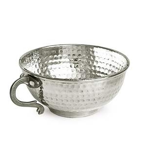 Bol en cuivre blanc pour servir Ayran, carafe à pichet martelé à la Machine à lait au beurre Pinarbasi, vaisselle, Design authentique, Durable - Product Image 3