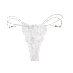 En yeni kızlar giyen pantolon şeffaf külot işlemeli dantel seksi kadın tanga G-string - Product Image 2