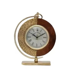 Reloj de escritorio de Metal de aspecto moderno con Base de mármol, reloj decorativo de mesa para Hotel, hogar, oficina, reloj de escritorio - Product Image 2