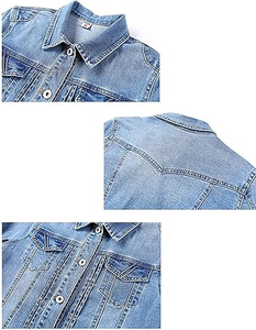 Veste en jean d'hiver pour femmes 2025 Doublure en coton respirante Personnalisable Haute qualité Prix de gros - Product Image 5