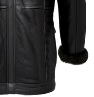 Manteau long en cuir véritable de mouton pour femme, doublé de fausse fourrure Sherpa, chaud, imperméable, respirant, anti-plis, séchage rapide
