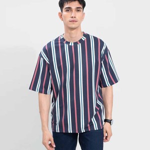 T-shirt surdimensionné pour hommes de haute qualité Inspire Navy Quick Dry avec étiquette personnalisée imprimant votre propre conception Bienvenue! - Product Image 1